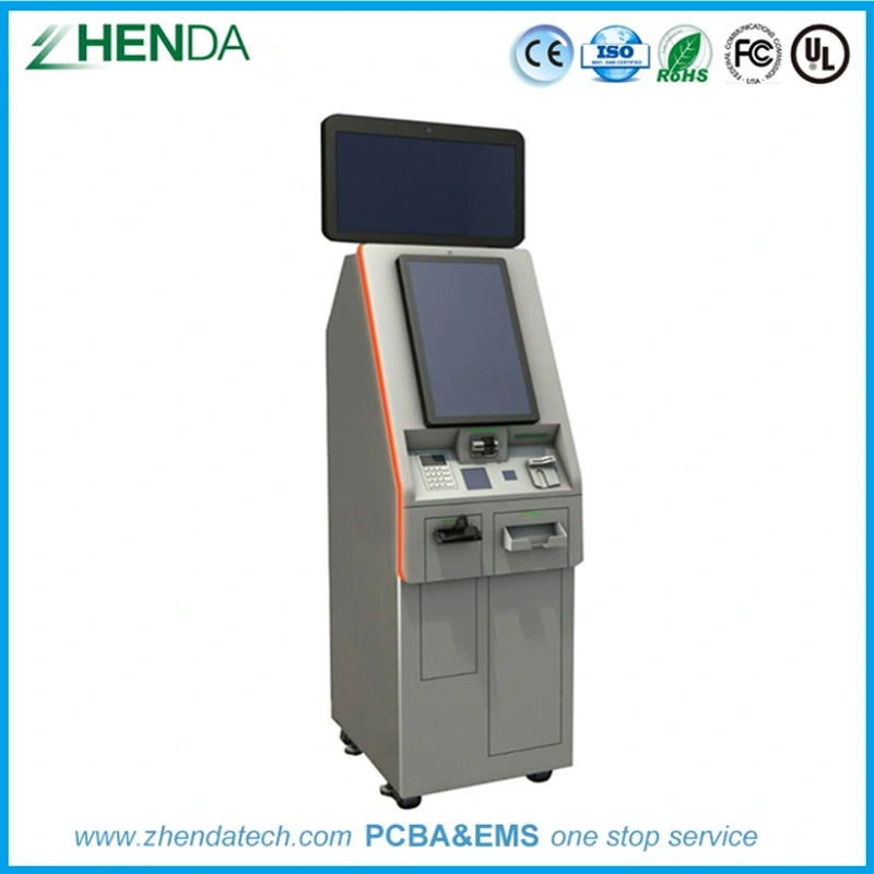 Customized Self Service Order Payment Touch Screen Kiosk Self Pay Machine Barcode Scanner Kiosk for Chain Store / Restaurant with Certifications From Zhenda