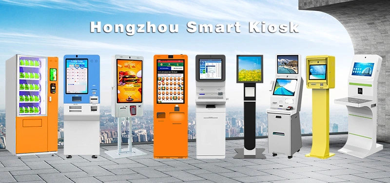 21.5 22 Inch Self Service Order Payment Touch Screen Kiosk Self Pay Machine Barcode Scanner Kiosk for Chain Store