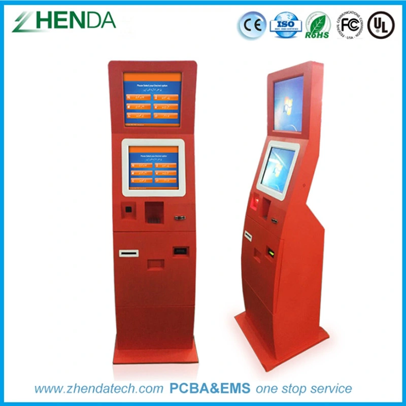 Customized Self Service Order Payment Touch Screen Kiosk Self Pay Machine Barcode Scanner Kiosk for Chain Store / Restaurant with Certifications From Zhenda