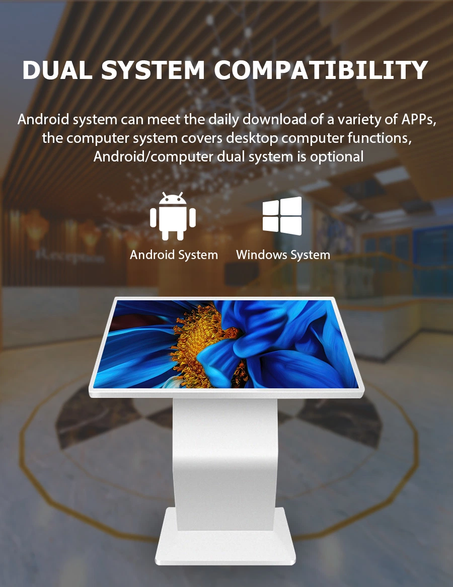 Multi Points Touch Table Self-Service Digital Signage Kiosk with WiFi 32 Inch Touch Screen LCD Kiosk