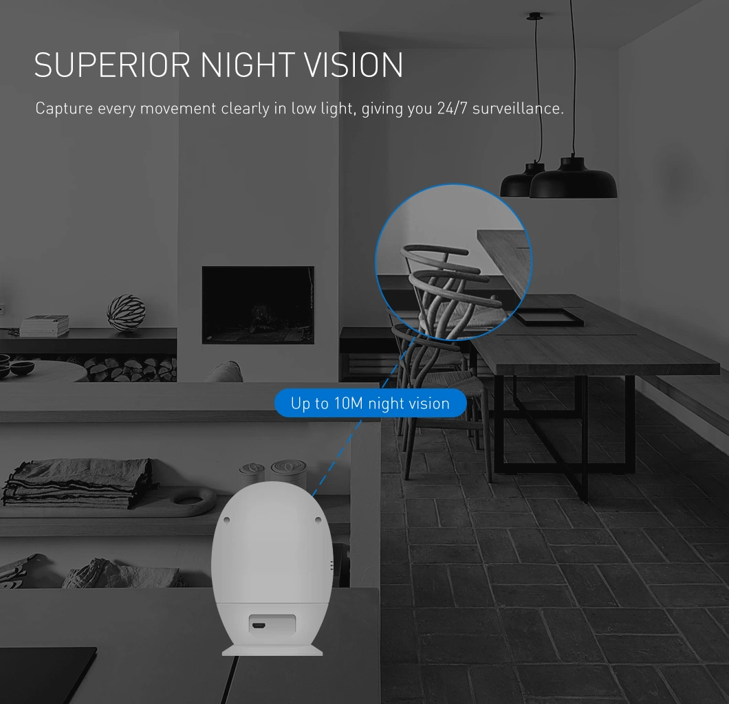 WiFi Camera IP Camera Indoor PTZ 3MP Night Vision Tuya Smart